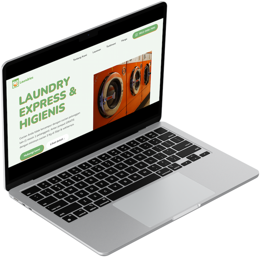 Usaha laundry versi desktop