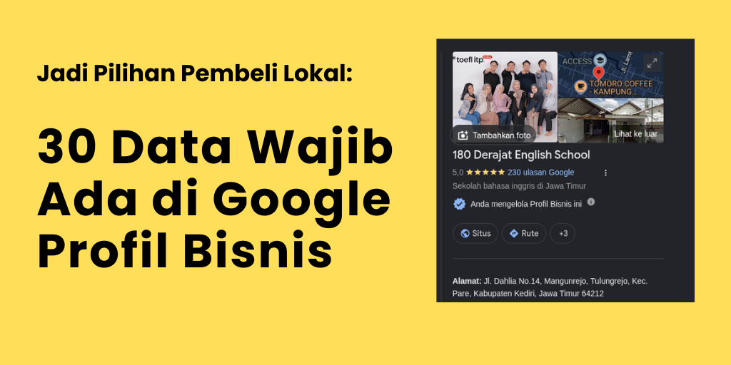 30 Data Penting Google Business Profil agar Bisnis Jasa Ramai Pelanggan